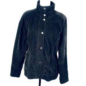 Eddie Bauer XL Brown Corduroy Blazer Jacket Cotton